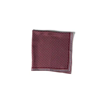 Miu Miu Printed Silk Scarf In Red