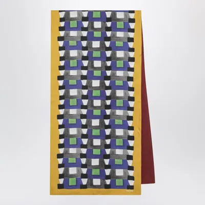 MIU MIU MIU MIU PRINTED SILK SCARF