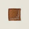 Miu Miu Printed Silk Scarf In Multi