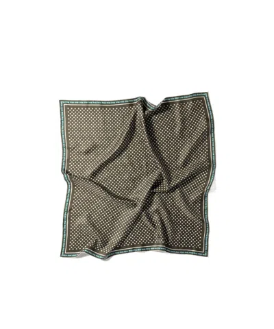 Miu Miu Printed Silk Scarf In Brown