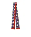 Miu Miu Printed Silk Scarf In Multi