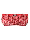 Miu Miu Printed Cotton And Linen Poplin Bra Top In Red