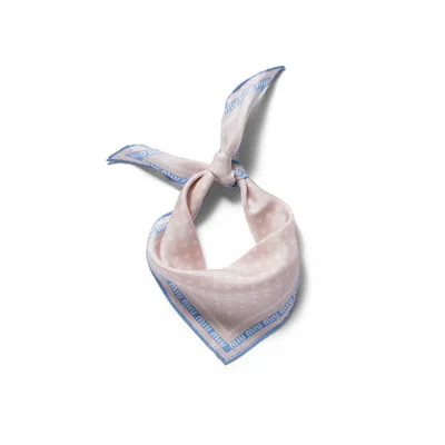 Miu Miu Printed Twill Scarf In Neutral