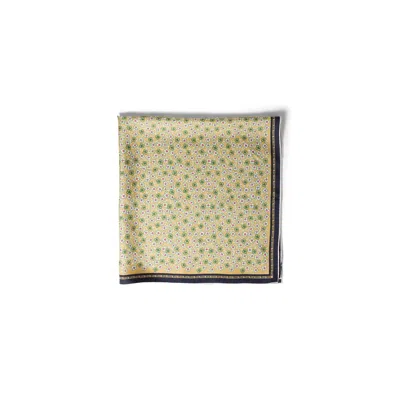 Miu Miu Printed Twill Scarf In Green