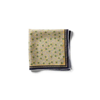 Miu Miu Printed Twill Scarf In Yellow