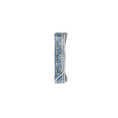 Miu Miu Printed Twill Scarf In Blue