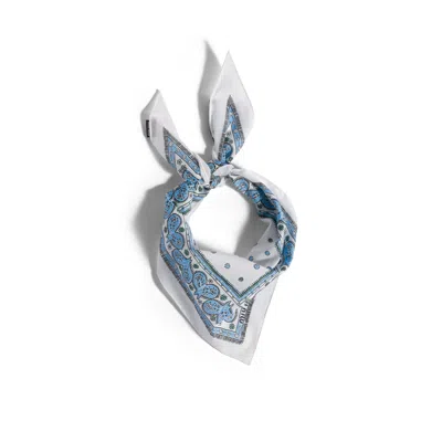 Miu Miu Printed Twill Scarf In Red
