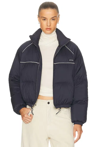 Miu Miu Puffer Coat In Blue