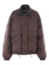 Miu Miu Women Puffer Jacket In Brown