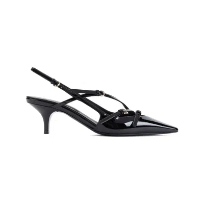 Miu Miu Open-heeled Sandals In Black