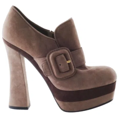Pre-owned Miu Miu Pumps With Wedge Heel - '10s In Brown
