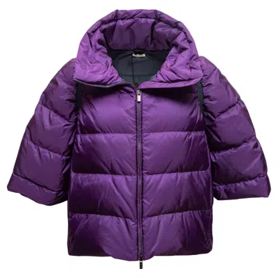 Pre-owned Miu Miu Purple  Spring/summer 2014 Three-quarter Sleeve Down Puffer Jacket Size I