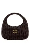 Miu Miu Purple Nappa Leather Wander Handbag