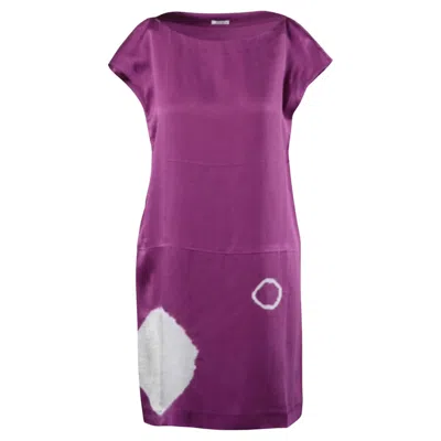 Pre-owned Miu Miu Purple Silk Dress - '10s