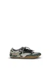 Miu Miu Python Print Leather Sneaker In Multi