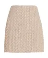 Miu Miu Quilted A-line Skirt In Nude