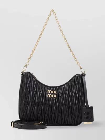 Miu Miu Quilted Chain Strap Shoulder Bag