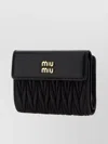 MIU MIU QUILTED DESIGN NAPPA LEATHER WALLET