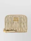 Miu Miu Quilted Leather Coin Purse With Gold Hardware