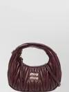 Miu Miu Quilted Leather Cross-body Bag Strap In Red