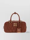 Miu Miu Brick Leather Arcadie Handbag