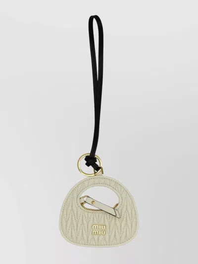 Miu Miu Quilted Leather Keyring Hardware
