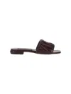 Miu Miu Quilted Leather Sandals In Multi