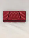 Miu Miu Quilted Leather Wallet In Red