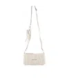 Miu Miu Quilted Matelassé Clutch Bag In White