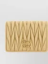 Miu Miu Quilted Nappa Leather Card Holder