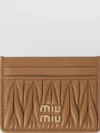 Miu Miu Quilted Nappa Leather Card Holder