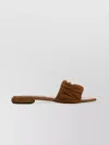 Miu Miu Quilted Open Toe Flat Sole Slippers