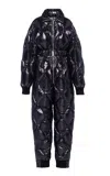 Miu Miu Quilted Padded Jumpsuit In Black