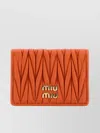 Miu Miu Quilted Rectangular Leather Card Holder