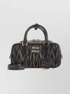 Miu Miu Brown Lamb Leather Shoulder Bag