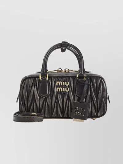 Miu Miu Quilted Shoulder Bag Detachable Strap