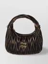 Miu Miu Quilted Top Handle Shoulder Bag With Detachable Strap