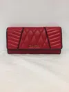 Miu Miu Quilted Leather Wallet In Red