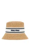 Miu Miu Women Raffia Bucket Hat