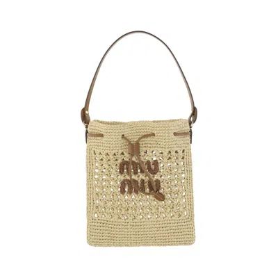 Miu Miu Raffia Handbag