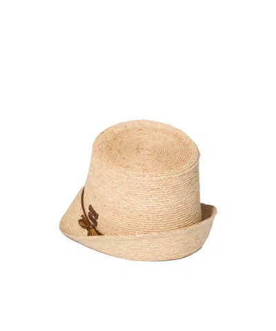 Miu Miu Raffia Hat In Brown