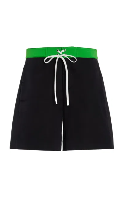 MIU MIU RASO SILK-BLEND SHORTS