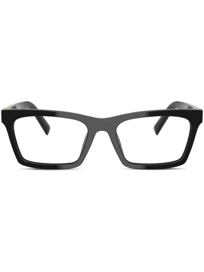 MIU MIU RECTANGLE FRAME GLASSES