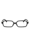 Miu Miu Rectangle-frame Glasses In Black