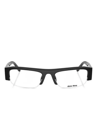 MIU MIU RECTANGLE-FRAME GLASSES
