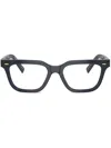 Miu Miu Rectangle-frame Glasses In Blue