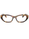 Miu Miu Rectangle-frame Glasses In Brown