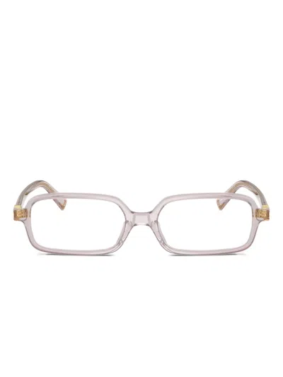 MIU MIU RECTANGLE-FRAME GLASSES