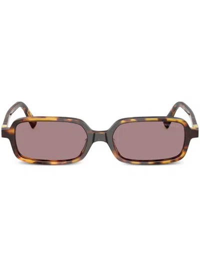 MIU MIU RECTANGLE-FRAME SUNGLASSES