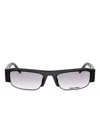 Miu Miu Rectangle-frame Sunglasses In Black